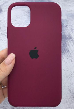 Silicone Case for iPhone 11 Pro Max - Burgundy