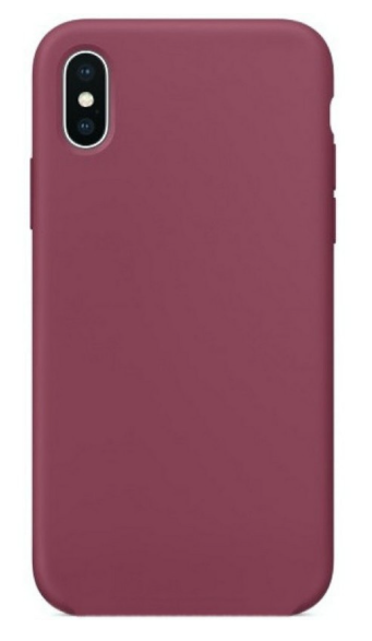 Silicone Case for iPhone Xs Max - Maroon