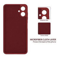 Silicone Case for Samsung Galaxy A07 - Burgundy