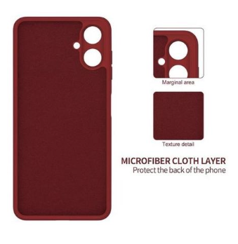 Silicone Case for Samsung Galaxy A07 - Burgundy