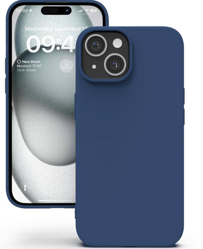 Silicone Case for iPhone 15 - Blue