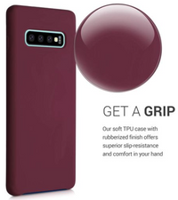 Silicone Case for Samsung Galaxy S10+ - Burgundy