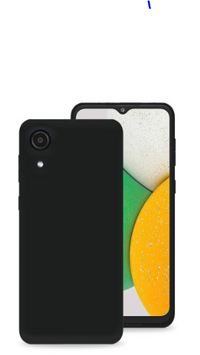 Silicone Case for Samsung Galaxy A03 - Black