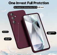 Silicone Case for Samsung Galaxy S24 FE - Burgundy