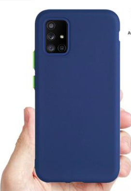 Silicone Case for Samsung Galaxy A71 - Blue