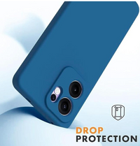 Silicone Case for Reno 13F - Navy Blue
