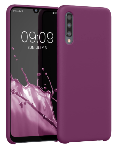 Silicone Case for Samsung Galaxy A50 - Burgundy
