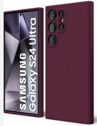 Silicone Case for Samsung Galaxy S23 Ultra - Burgundy
