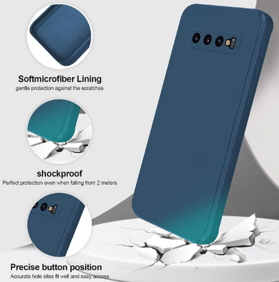 Silicone Case for Samsung Galaxy S10 - Blue