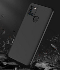 Silicone Case for Samsung Galaxy A21s - Black