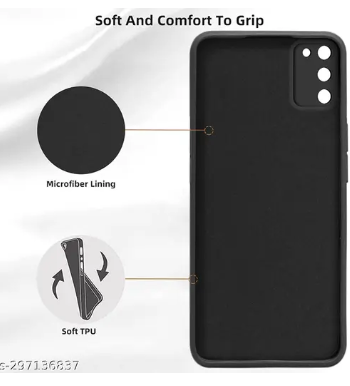 Silicone Case for Samsung Galaxy A03s - Black