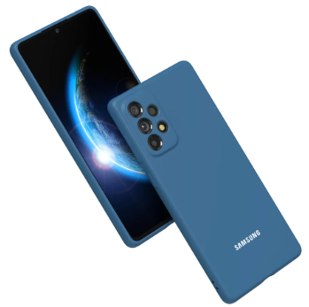 Silicone Case for Samsung Galaxy A72 - Blue