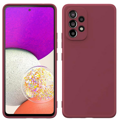 Silicone Case for Samsung Galaxy A32 - Burgundy