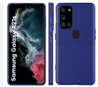 Silicone Case for Samsung Galaxy A21s - Blue