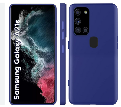 Silicone Case for Samsung Galaxy A21s - Blue