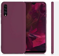 Silicone Case for Samsung Galaxy A30s - Burgundy