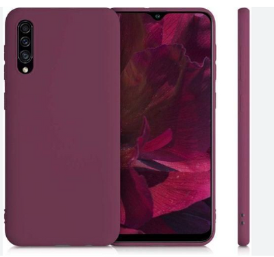 Silicone Case for Samsung Galaxy A30s - Burgundy