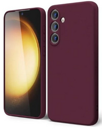 Silicone Case for Samsung Galaxy S24+ - Burgundy