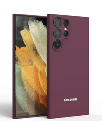 Silicone Case for Samsung Galaxy S25 Ultra - Burgundy