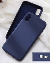 Silicone Case for iPhone Xs - Blue
