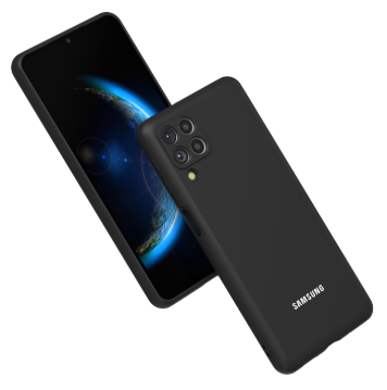 Silicone Case for Samsung Galaxy A12 - Black