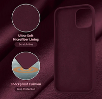 Silicone Case for iPhone 12 Pro - Maroon