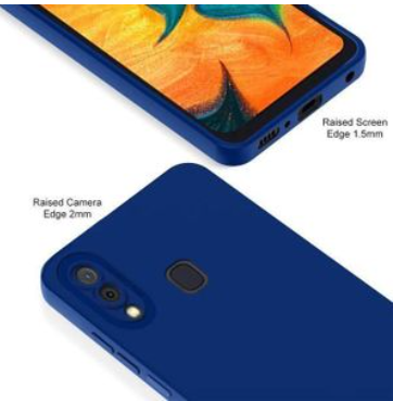 Silicone Case for Samsung Galaxy A20s - Blue
