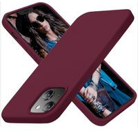 Silicone Case for iPhone 14 - Burgundy