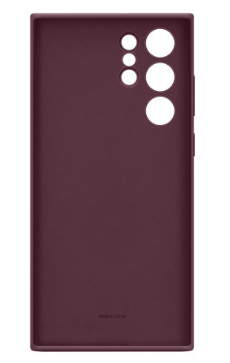 Silicone Case for Samsung Galaxy S22 Ultra - Burgundy