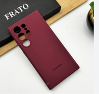 Silicone Case for Samsung Galaxy S24 Ultra - Burgundy