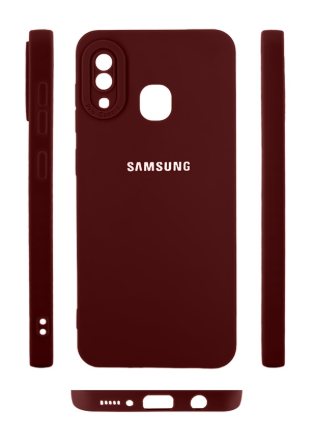 Silicone Case for Samsung Galaxy A30 - Burgundy