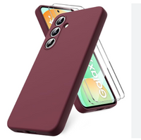Silicone Case for Samsung Galaxy S24 FE - Burgundy