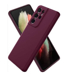 Silicone Case for Samsung Galaxy S21 Ultra - Burgundy