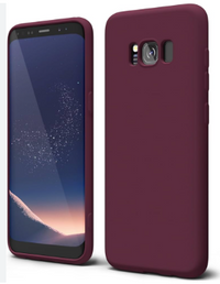 Silicone Case for Samsung Galaxy S8+ - Burgundy