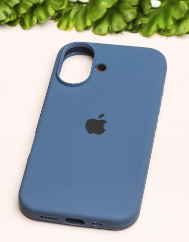 Silicone Case for iPhone 16 - Blue