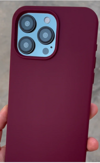 Silicone Case for iPhone 13 Pro Max - Burgundy