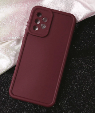 Silicone Case for Samsung Galaxy A72 - Burgundy