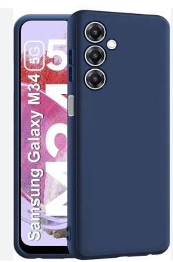 Silicone Case for Samsung Galaxy M34 5G - Blue