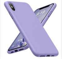 Silicone Case for iPhone Xs - Purple