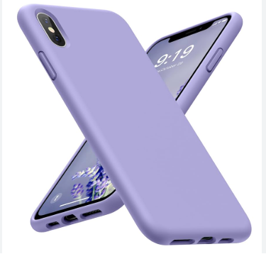 Silicone Case for iPhone Xs - Purple