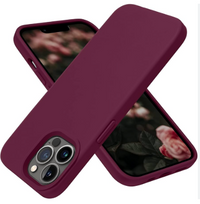 Silicone Case for iPhone 12 Pro Max - Burgundy