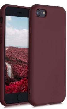 Silicone Case for iPhone 7 Plus - Burgundy