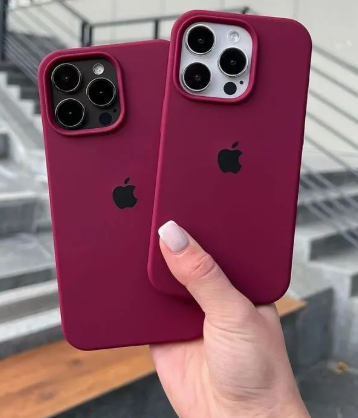 Silicone Case for iPhone 13 Pro - Burgundy