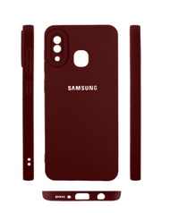 Silicone Case for Samsung Galaxy A20 - Burgundy