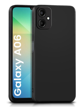 Silicone Case for Samsung Galaxy A06 - Black
