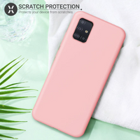 Silicone Case for Samsung Galaxy A71 - Pink