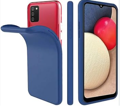 Silicone Case for Samsung Galaxy A02s - Blue