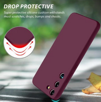 Silicone Case for Samsung Galaxy S25 - Burgundy