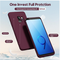 Silicone Case for Samsung Galaxy S9 - Maroon