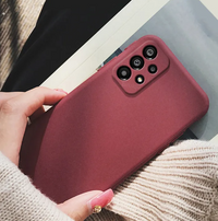 Silicone Case for Samsung Galaxy A73 5G - Burgundy